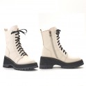BIKER BOOT LACE-UP CHUNKY SOLE LOVEBERRY
