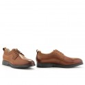 LACE UP  EMBOSSED/LEATHER DERBY V1969